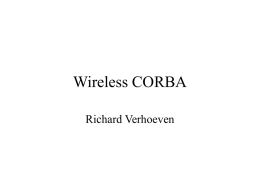 Wireless CORBA