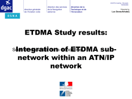 ACP-WGC11-WP27-ETDMA Study results network