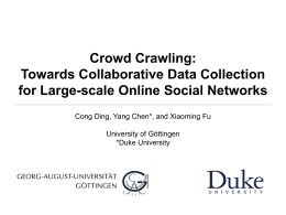 Crowd Crawling - ACM Conference on Online Social Networks