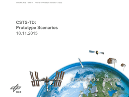 CSTS-TD_Prototype_Scenarios - The CCSDS Collaborative Work