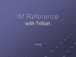 IM Reference with Trillian