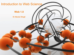 Web 1.0 - Search