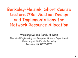 No Slide Title - BNRG - University of California, Berkeley