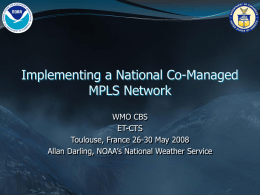 Implementing a National Co-Managed MPLS Neworkat RTH