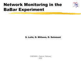 Network Monitoring in the BaBar Experiment