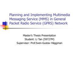 Planning and Implementing Multimedia Messaging Service (MMS