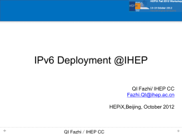 IPv6Deployment@IHEP