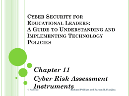 CYBER SECURITY FOR EDUCATIONAL LEADERS: A