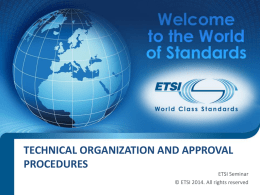 ETSI Seminar - Approving your draft