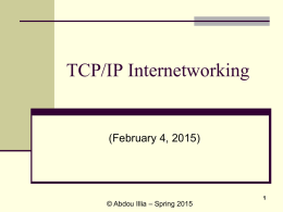 TCP/IP Internetworking-1