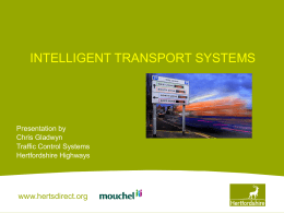 Intelligent Transport System - Hertfordshire County Council