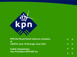 KPN CANTO presentation(June 2005)