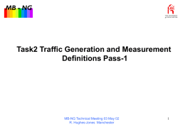 Task 2 Traffic Generation and Measurement Definitions Pass-1