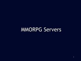Introduction to MMOG