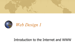 Introduction to Internet Notes Presentation