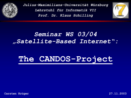 CANDOS-Präsentation - Institut für Informatik