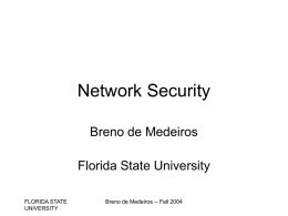 Network Security - Florida State University