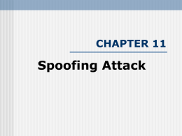 Chap11 Spoofing Attack