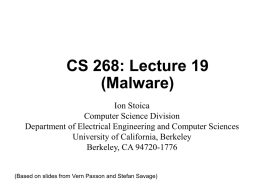 19-Malware - Computer Science Division