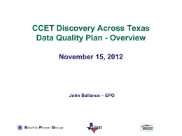 CCET Discovery Across Texas Security Fabric Demonstration