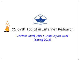 Lecture 01 - Suraj @ LUMS