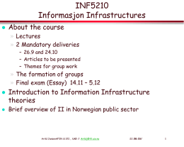 Information Infrastructures -H03