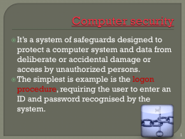 Session 3C Computer Security
