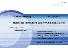 Reference model for I-centric Communications
