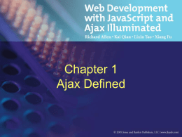 Chapter 1 - Ajax Defined