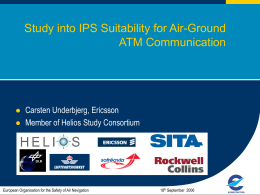 Study into IPS Suitability for Air-Ground ATM Communication