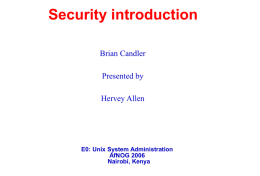 security-intro - Workshops