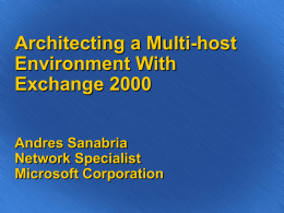 Architecting Shared Server Hosting With