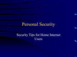 Personal Security - Faculty Homepages (homepage.smc.edu)