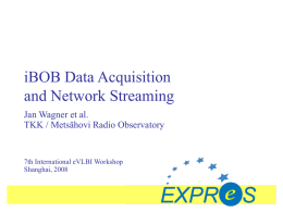 iBOB data acquisition and network streaming