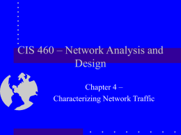 CIS 460 – Network Analysis and Design