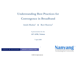 Understanding Best Practices for Convergence in Broadband