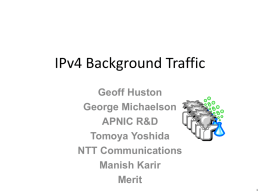 IPv4 Background Radiation