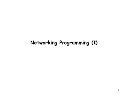 Network - Introduction to Computer System