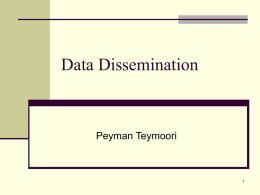 Data Dissemination
