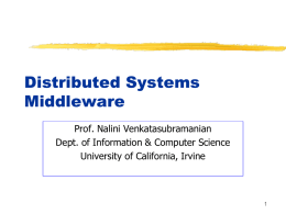 Middleware and Distributed Systems Fundamentals