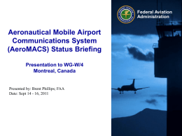 Aeronautical Mobile Airport Communications System