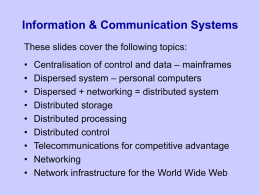 Distributed Systems - Computing and ICT in a Nutshell