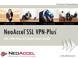 Partners Presentation SSL VPN