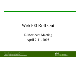 Web100 Roll Out