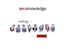 Zero-Knowledge Systems` "Freedom" Presentation