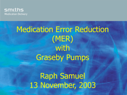 Graseby Pump Monitoring and Management Software