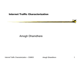 Internet Traffic Characterization