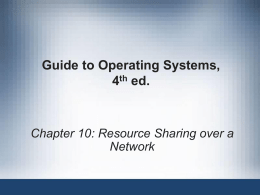 Resource Sharing Over A Network