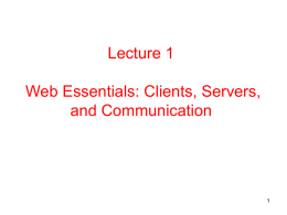lecture1 - Department of Math & Computer Science
