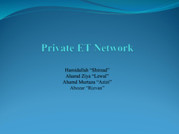 Private ET Network